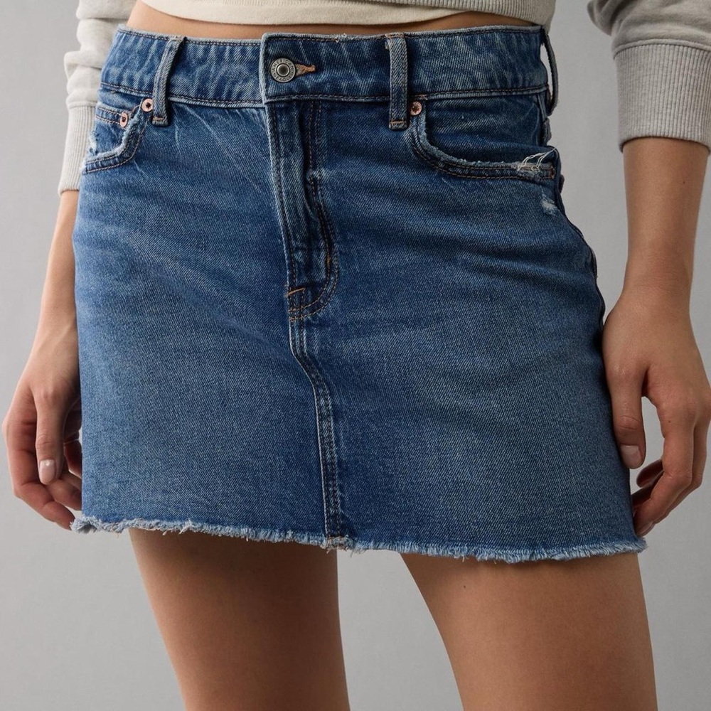 American Eagle Outfitters Blue Denim Mini Skirt